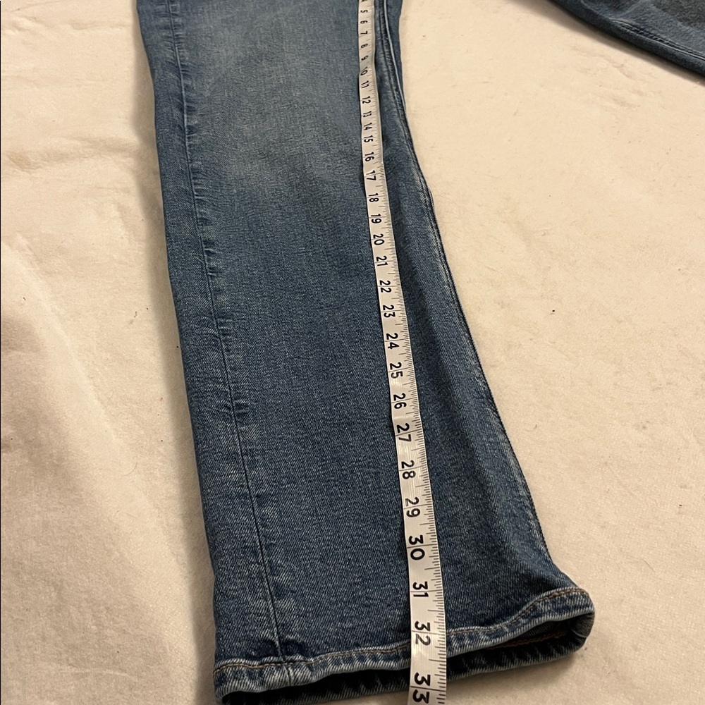 American Eagle Outfitters Women's 90's Straight Denim Stretch Jeans Sz 2 long - Picture 7 of 11